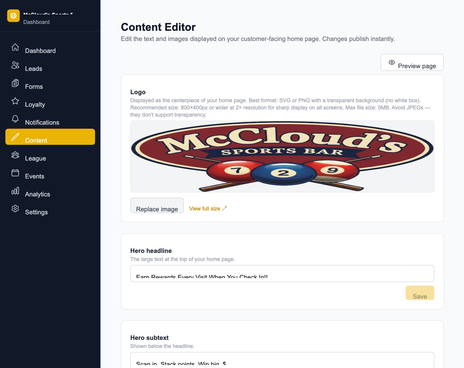 Content Editor